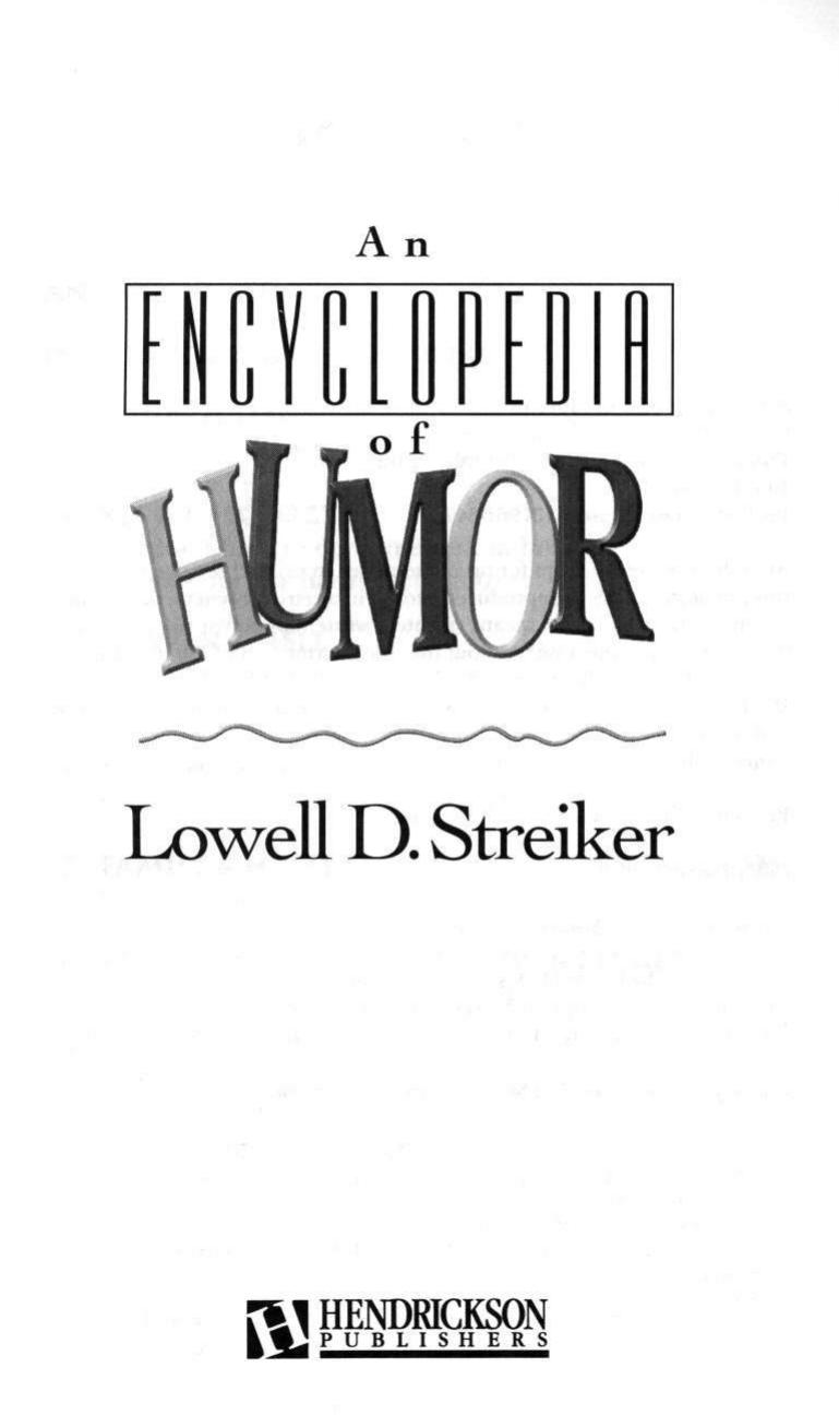 An Encyclopedia Of Humor by Unknown