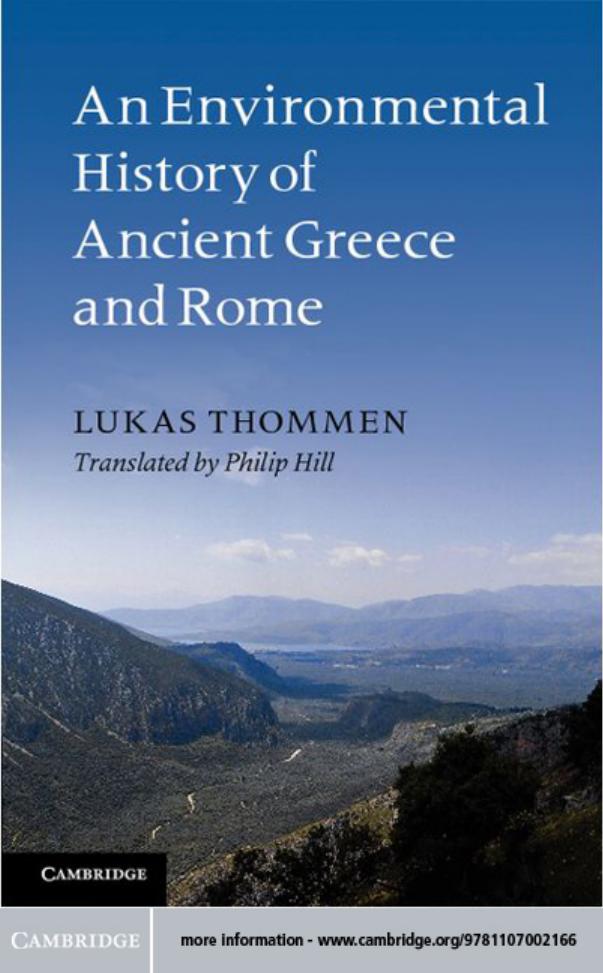 An Environmental History of Ancient Greece and Rome by Unknow