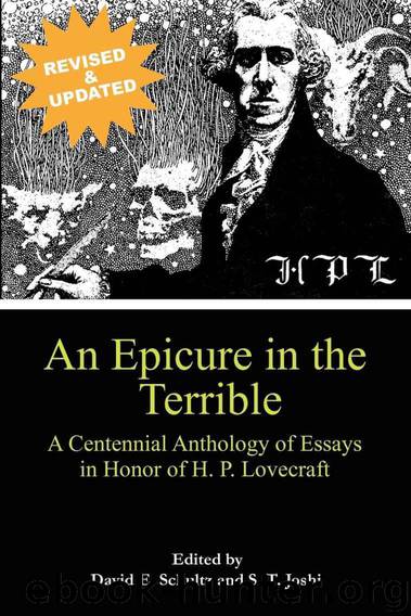 An Epicure in the Terrible: A Centennial Anthology of Essays in Honor of H. P. Lovecraft by Unknown