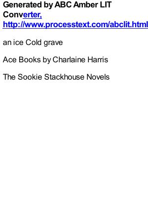 An Ice Cold Grave by Charlaine Harris