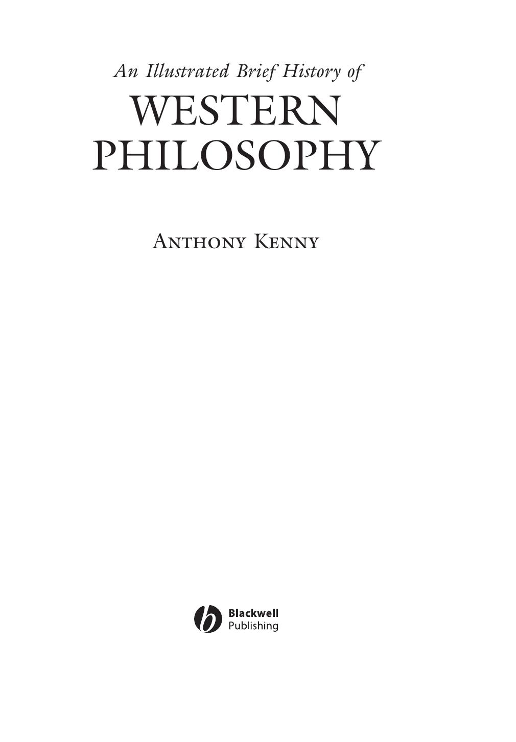 An Illustrated Brief History of Western Philosophy by Sir Anthony Kenny