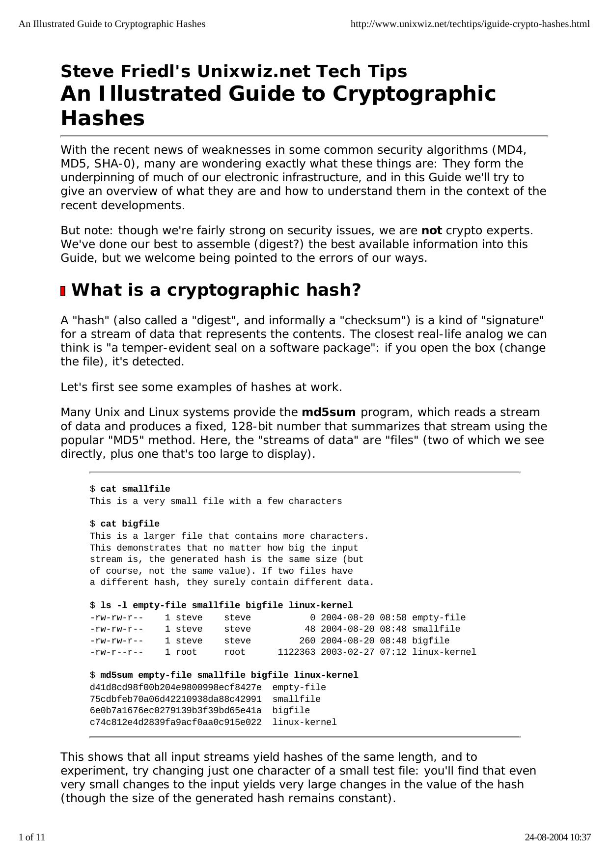 An Illustrated Guide to Cryptographic Hashes by bruger1
