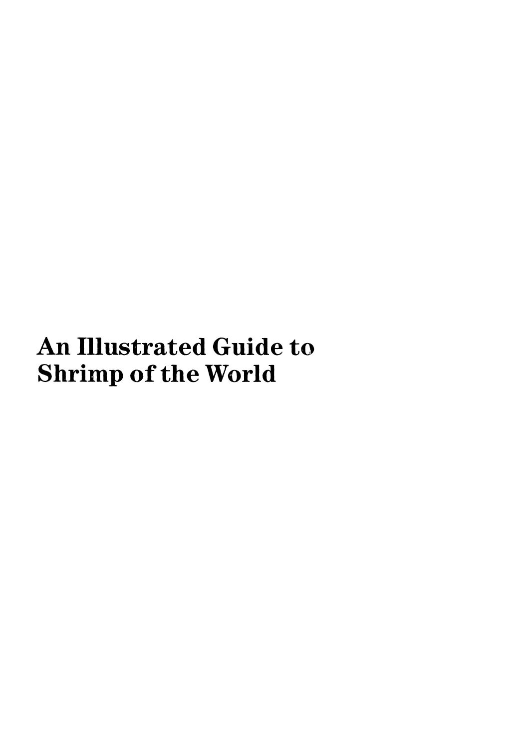 An Illustrated Guide to Shrimp of the World by Claus Frimodt Ian Dore