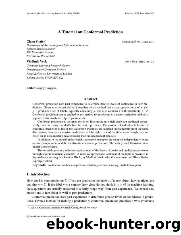 An Information Criterion for Variable Selection in Support Vector MachinesÂ Â Â Â (Special Topic on Model Selection) by Unknown