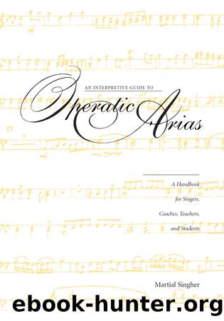 An Interpretive Guide to Operatic Arias by Martial Singher