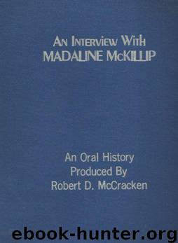 An Interview with Madaline McKillip by Robert McCracken