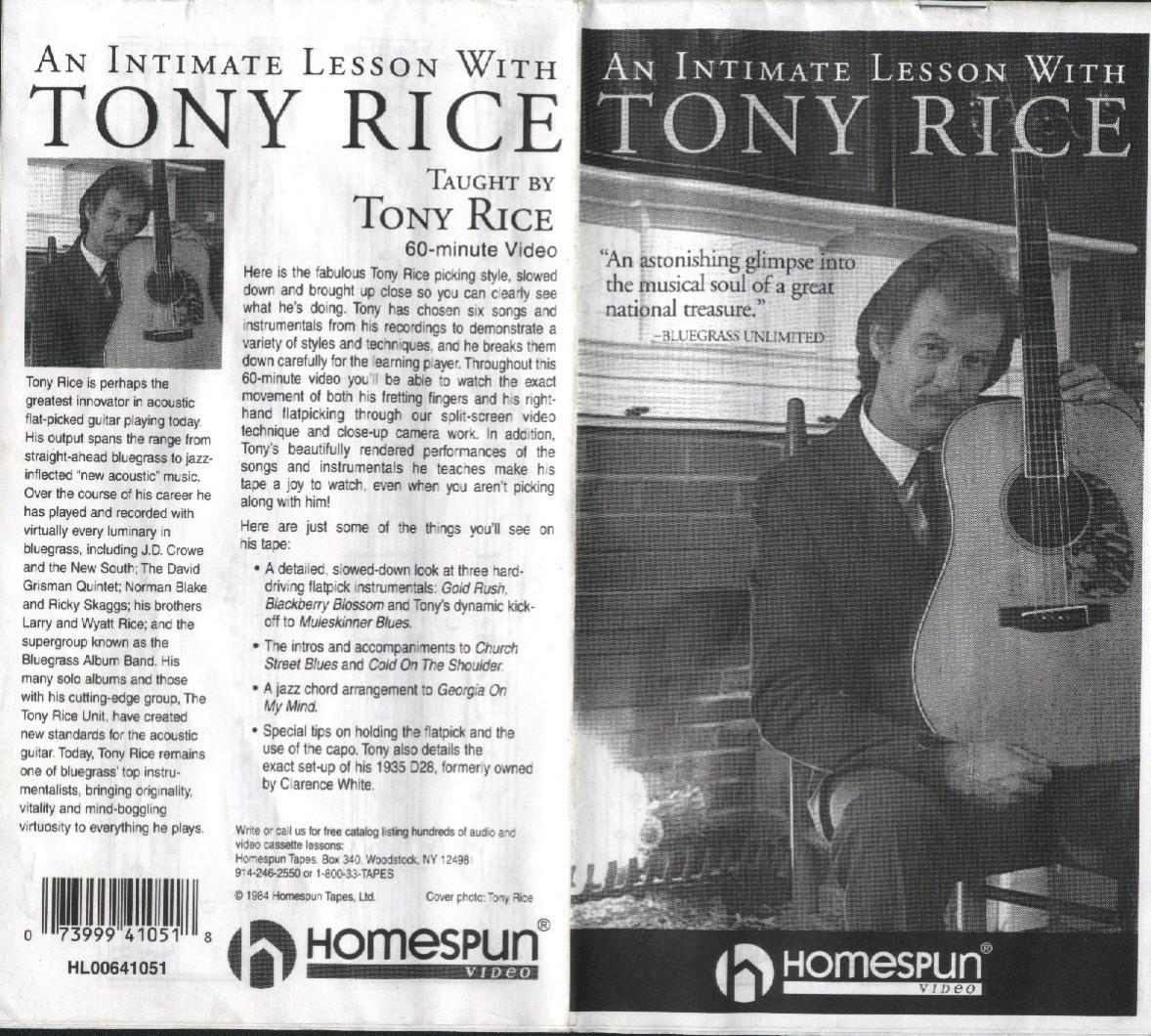 An Intimate Bluegrass Guitar Lesson with Tony Rice by Unknown