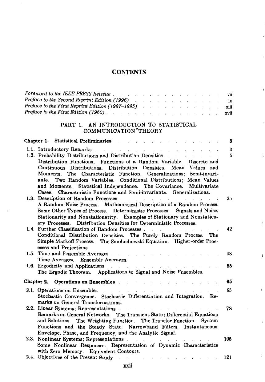 An Introduction To Statistical Communication Theory by Unknown