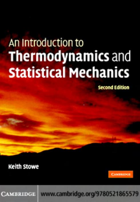 An Introduction To Thermodynamics And Statistical Mechanics by Stowe K