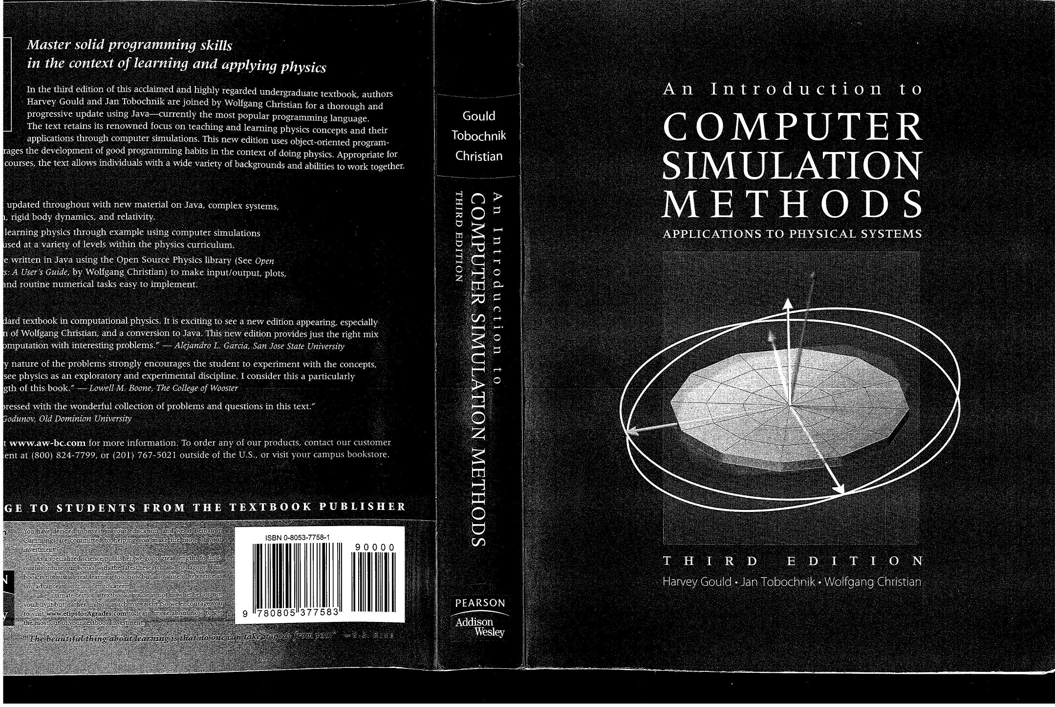An Introduction to Computer Simulation Methods-Gould-3e by Unknown