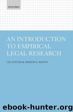 An Introduction to Empirical Legal Research by Lee Epstein & Andrew D. Martin