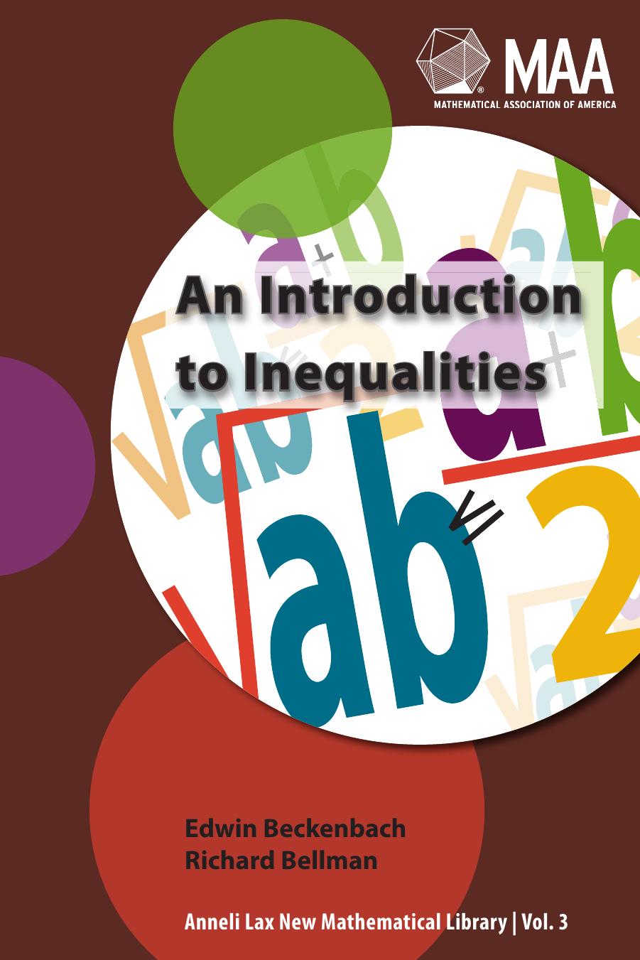 An Introduction to Inequalities by Edwin Beckenbach and Richard Bellman