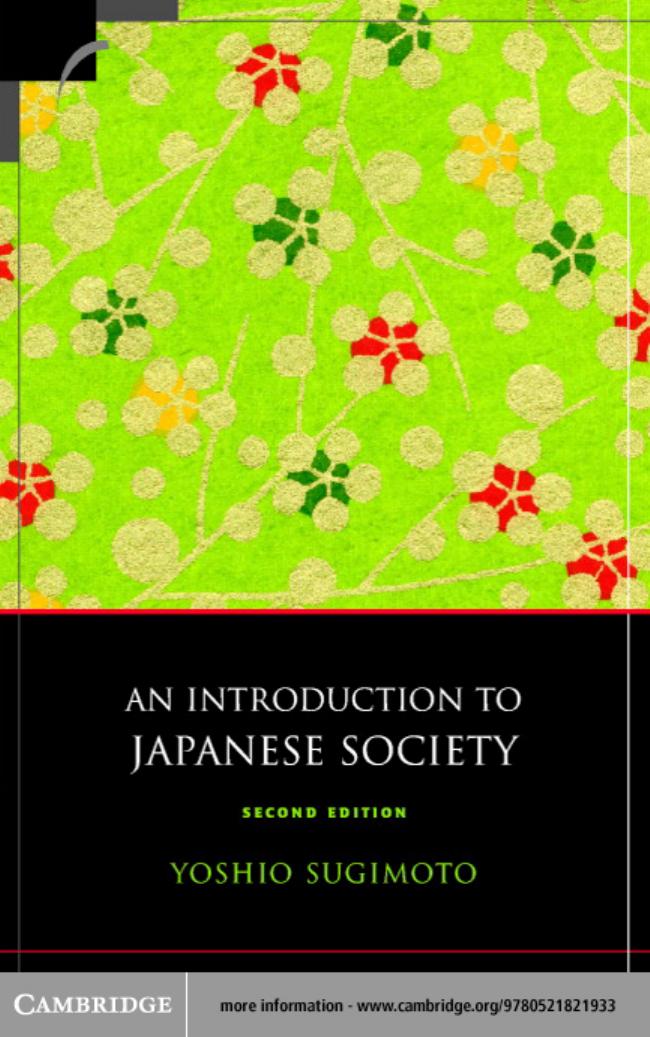 An Introduction to Japanese Society, Second Edition by Yoshio Sugimoto