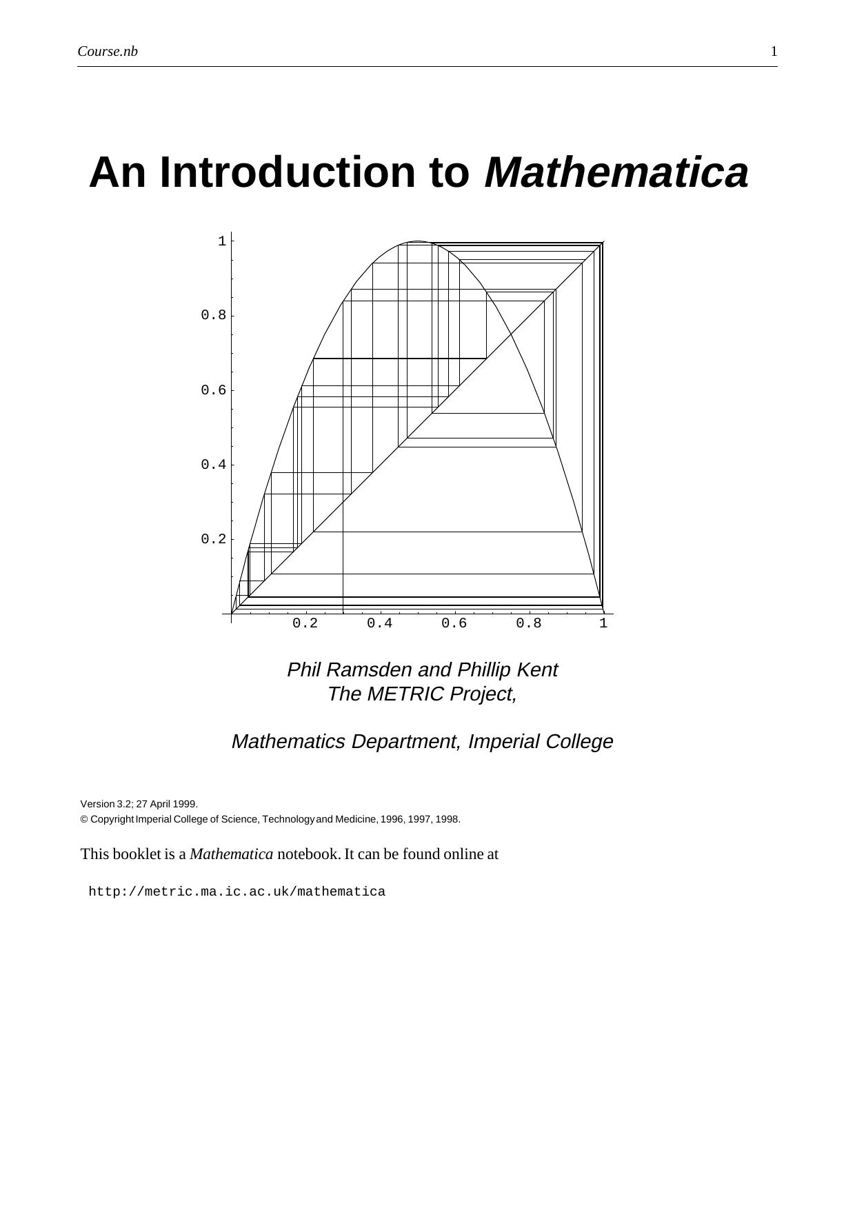 An Introduction to Mathematica-Ramsden-Kent by Unknown