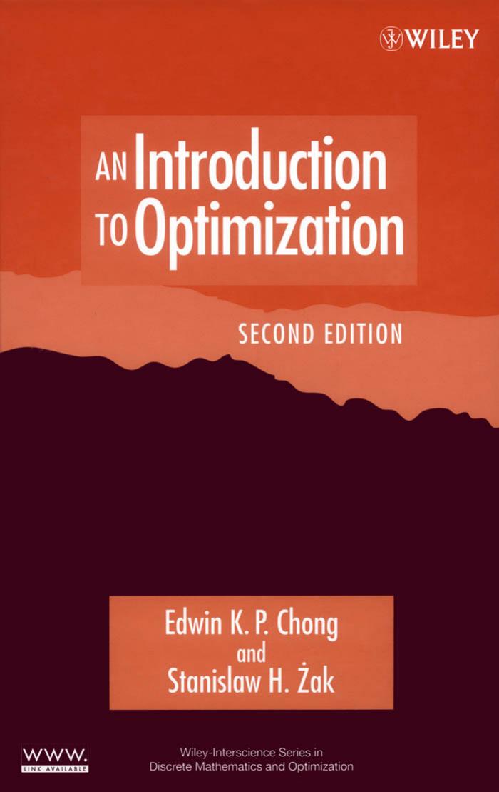 An Introduction to Optimization by Chong & Edwin Kah Pin. & Z??ak & Stanislaw H