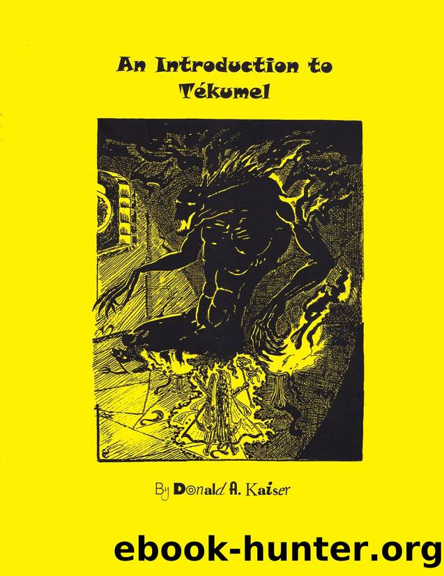 An Introduction to TÃ©kumel [2002] by Unknown