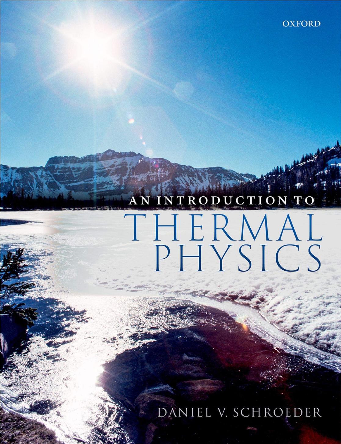 An Introduction to Thermal Physics by Daniel Schroeder