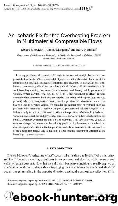 An Isobaric Fix for the Overheating Problem by Fedkiw R. P. et al