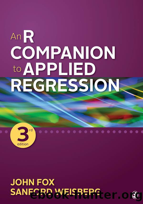 An R Companion to Applied Regression by John Fox & Sanford Weisberg