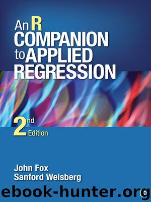 An R Companion to Applied Regression by John Fox Sanford Weisberg