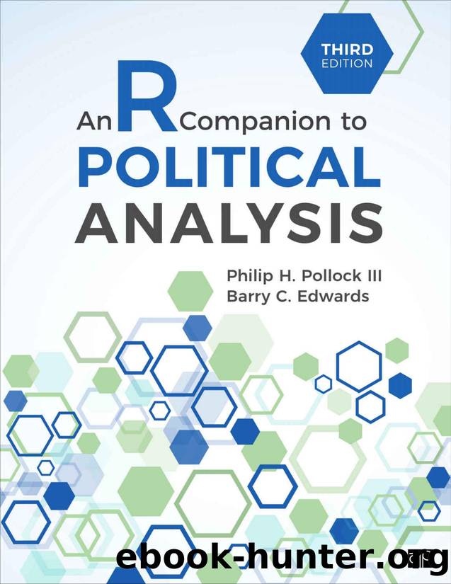 An R Companion to Political Analysis by Philip H. Pollock; Barry C. Edwards