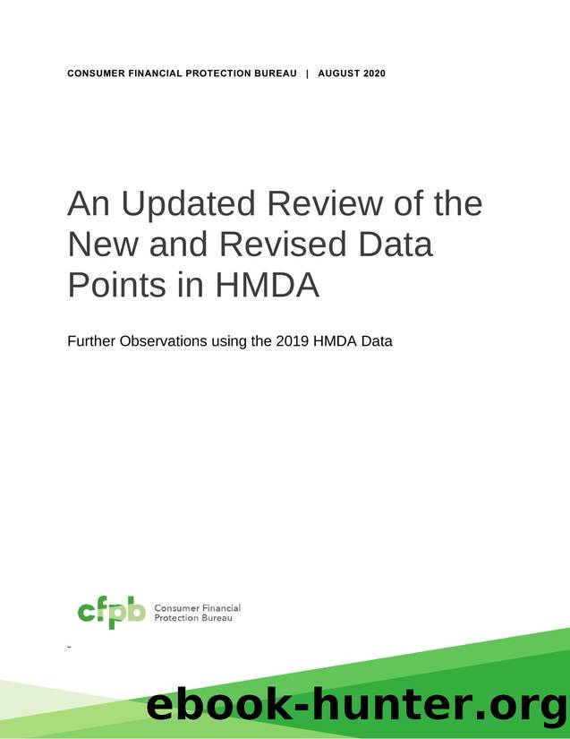 An Updated Review of the New and Revised Data Points in HMDA by Consumer Financial Protection Bureau