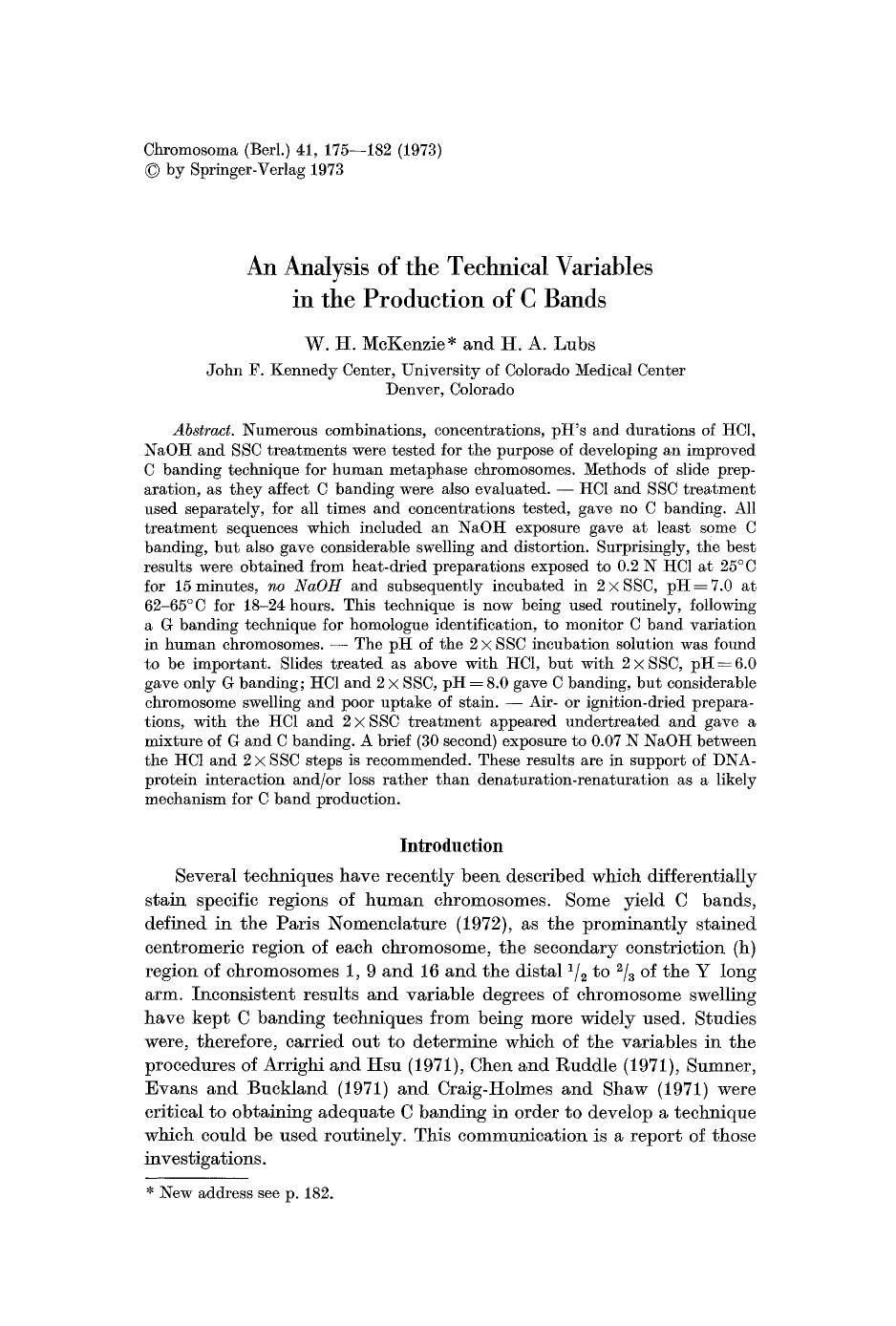 An analysis of the technical variables in the production of C bands by Unknown
