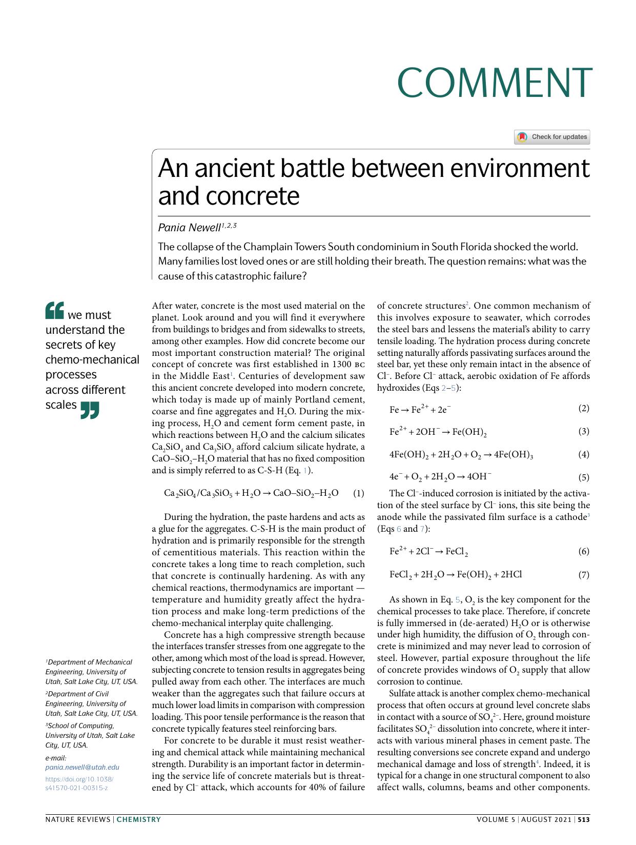 An ancient battle between environment and concrete by Pania Newell