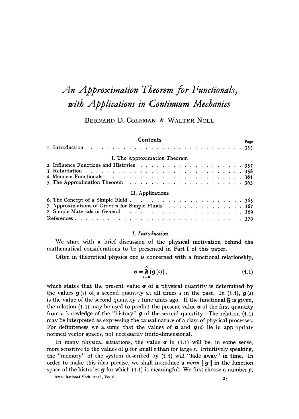 An approximation theorem for functionals, with applications in continuum mechanics by Unknown
