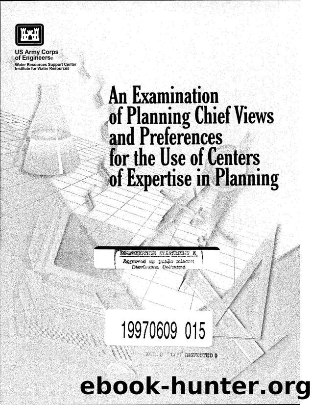 An examination of planning chief views and preferences for the Use of Centers of Expertise in Planning (96-R-19) by Richard Whittington