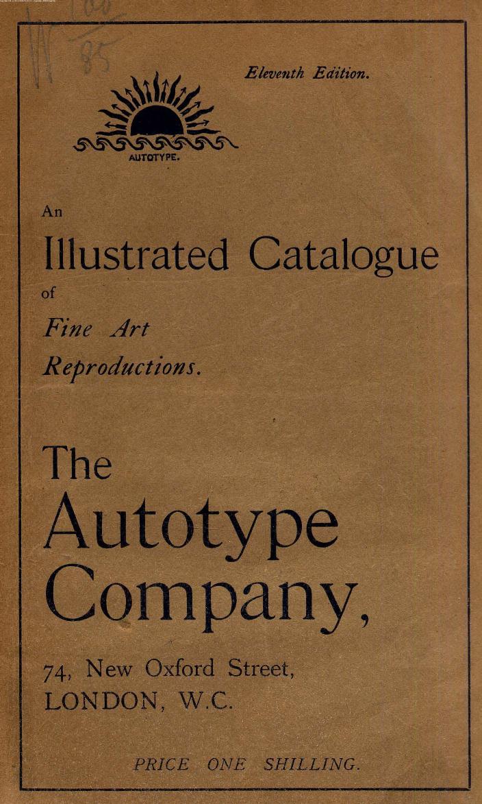 An illustrated catalogue of fine art reproductions [rucont-96113] by Unknown