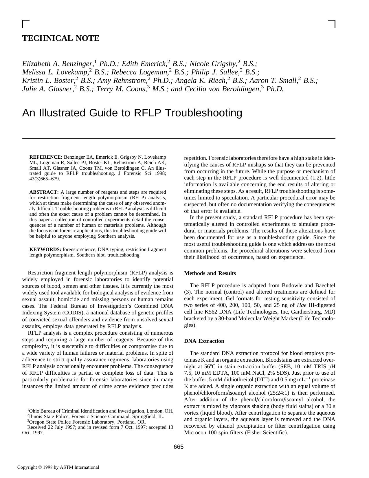 An illustrated guide to RFLP troubleshooting by unknow