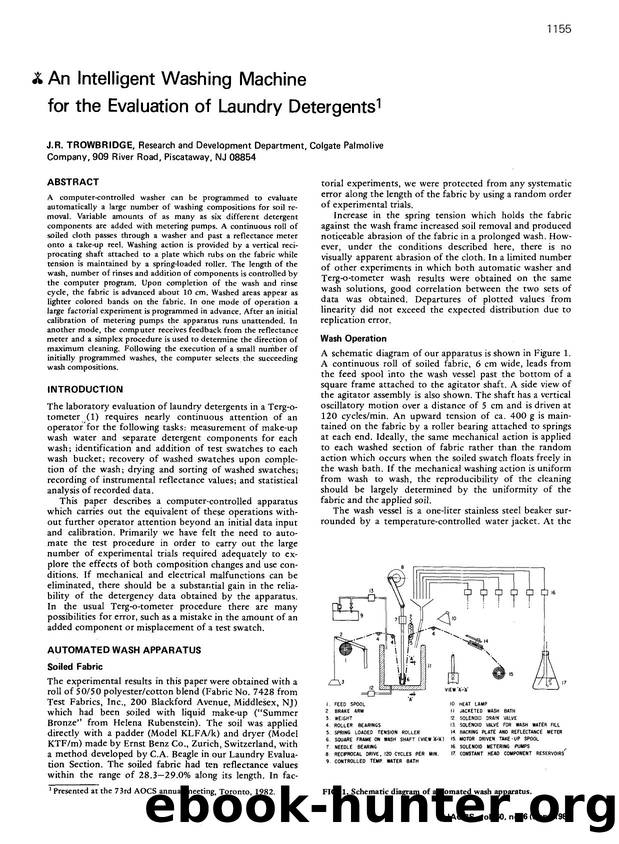 An intelligent washing machine for the evaluation of laundry detergents by Unknown