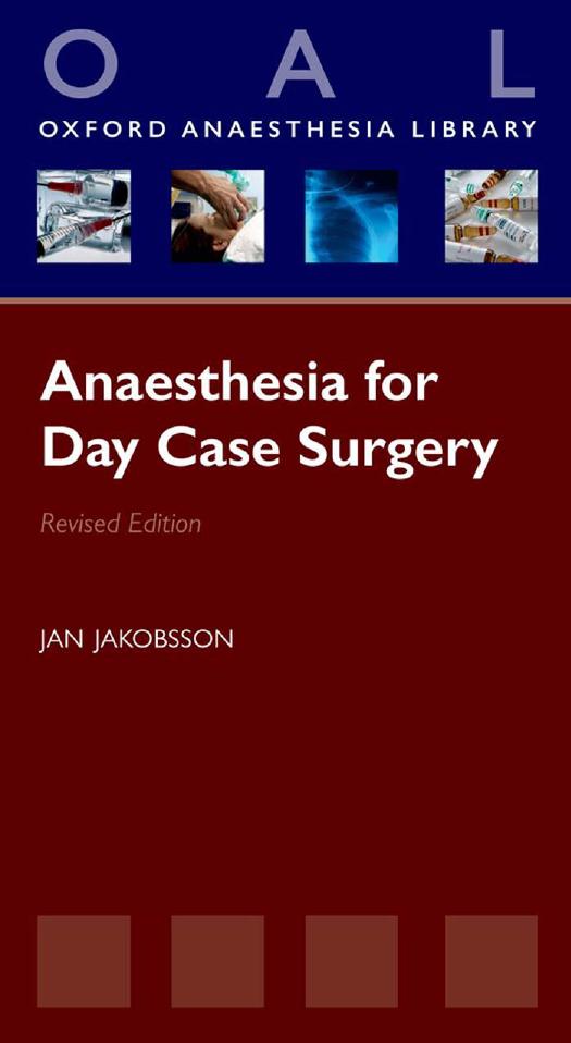 Anaesthesia for Day Case Surgery by Unknow
