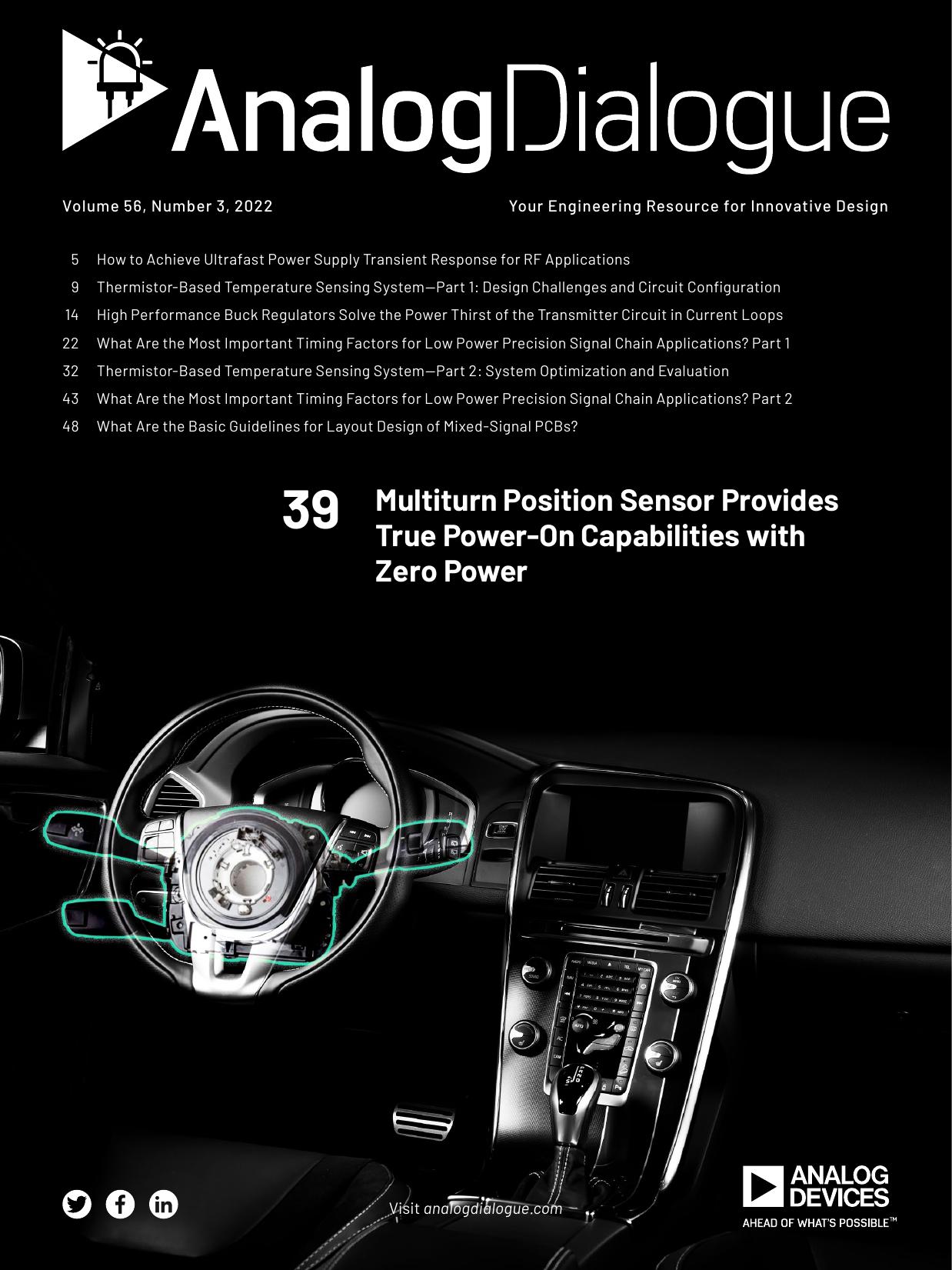Analog Dialogue Magazine Volume 56, Number 3 by Analog Devices Inc