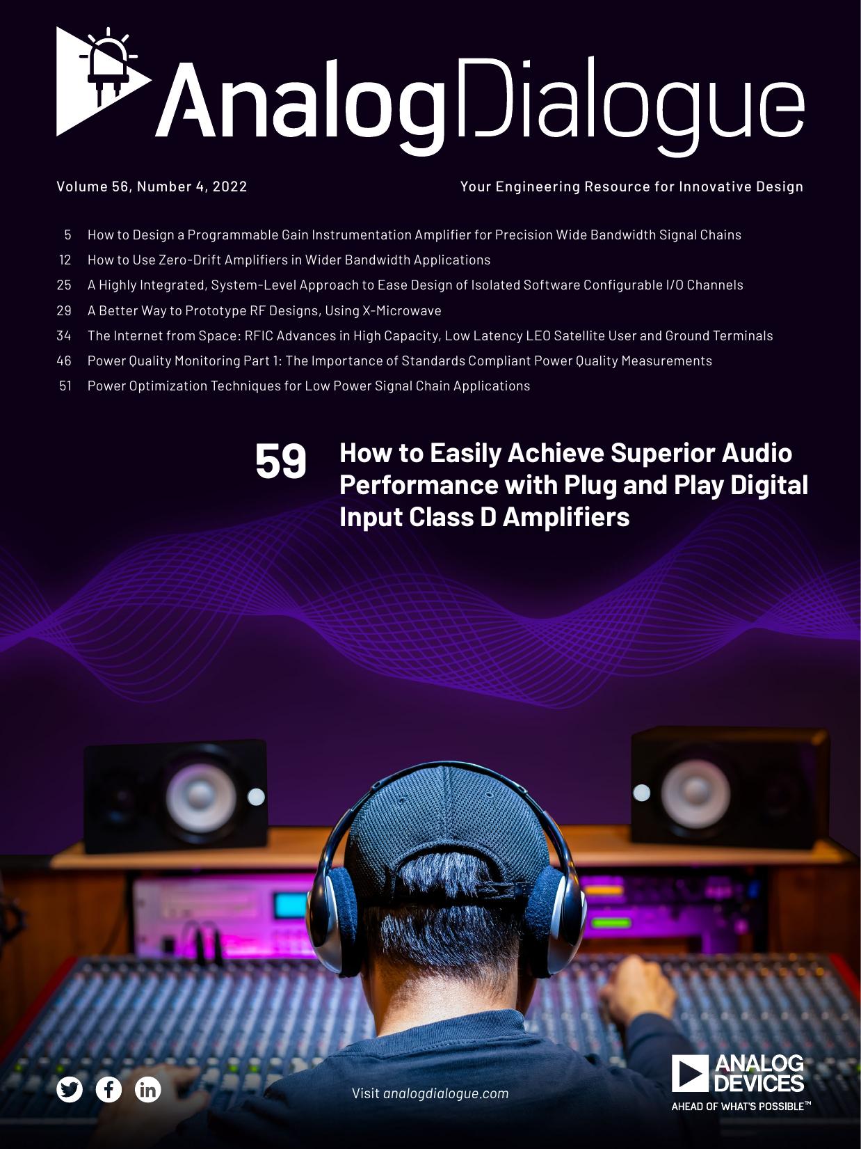 Analog Dialogue Magazine Volume 56, Number 4 by Analog Devices Inc