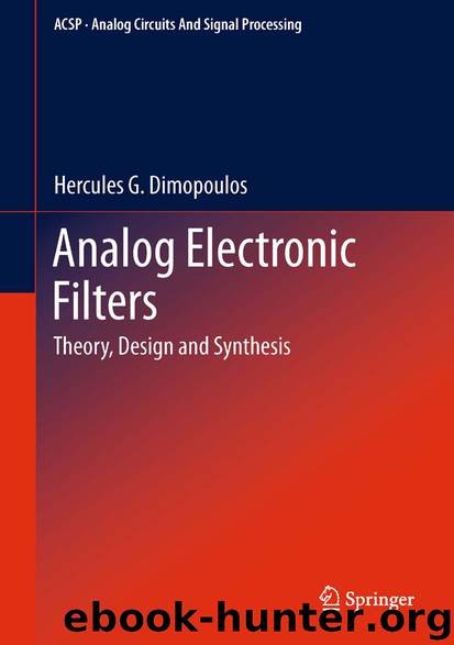 Analog Electronic Filters by Hercules G. Dimopoulos