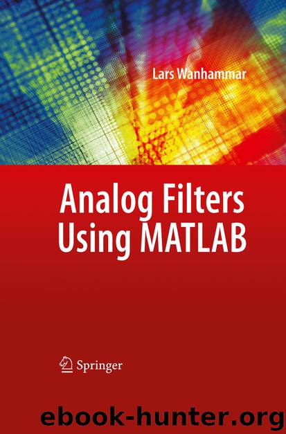 Analog Filters Using MATLAB by Lars Wanhammar