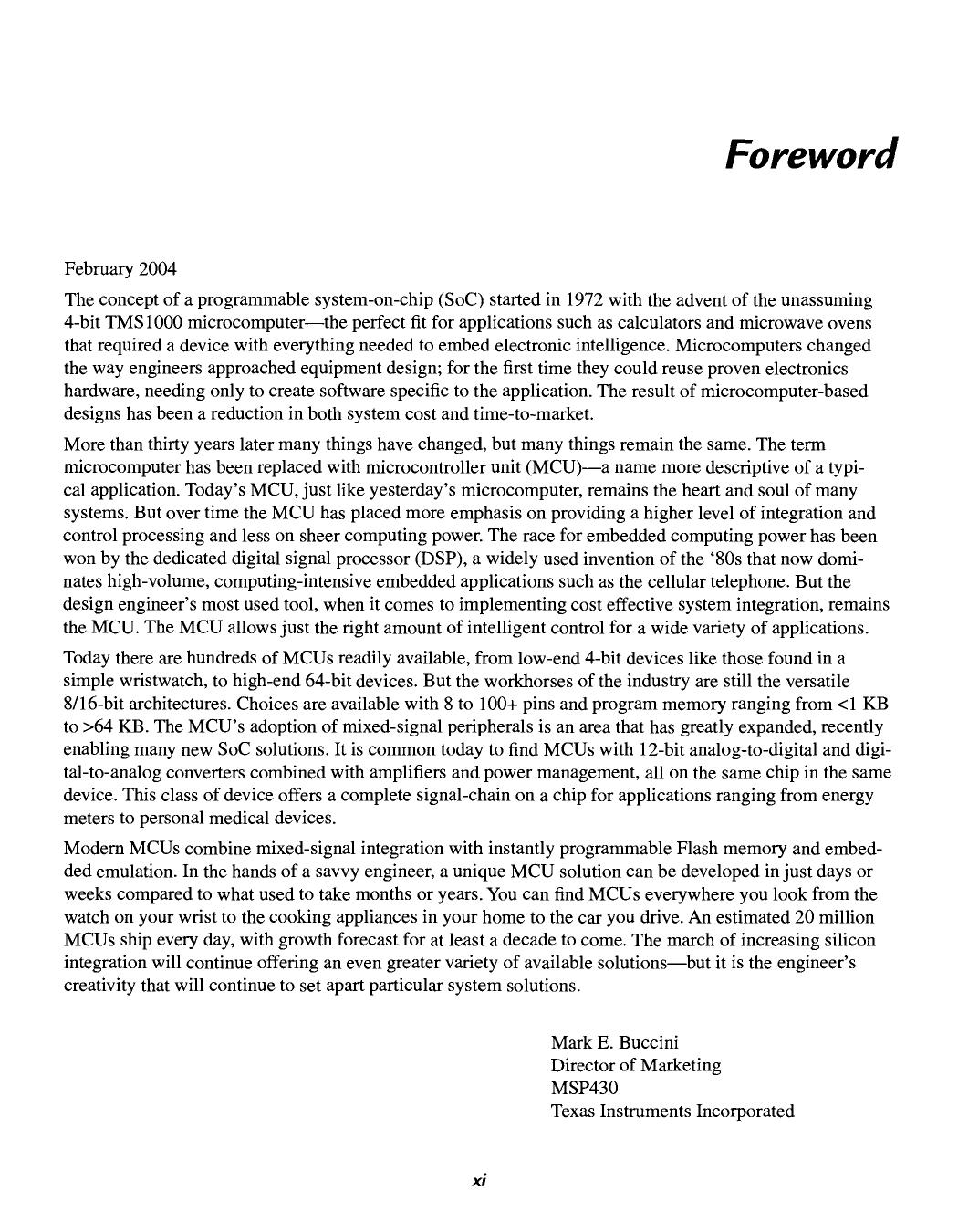 Analog and Digital Circuits for Electronic Control System Applications. Using the TI MSP430 Microcontroller by Jerry Luecke (Auth.)