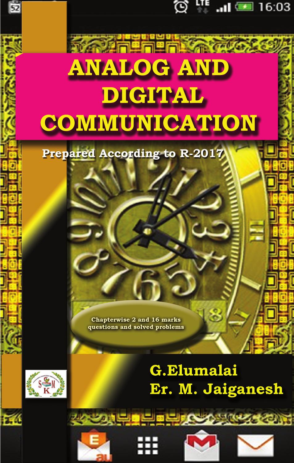 Analog and Digital Communication by Unknow