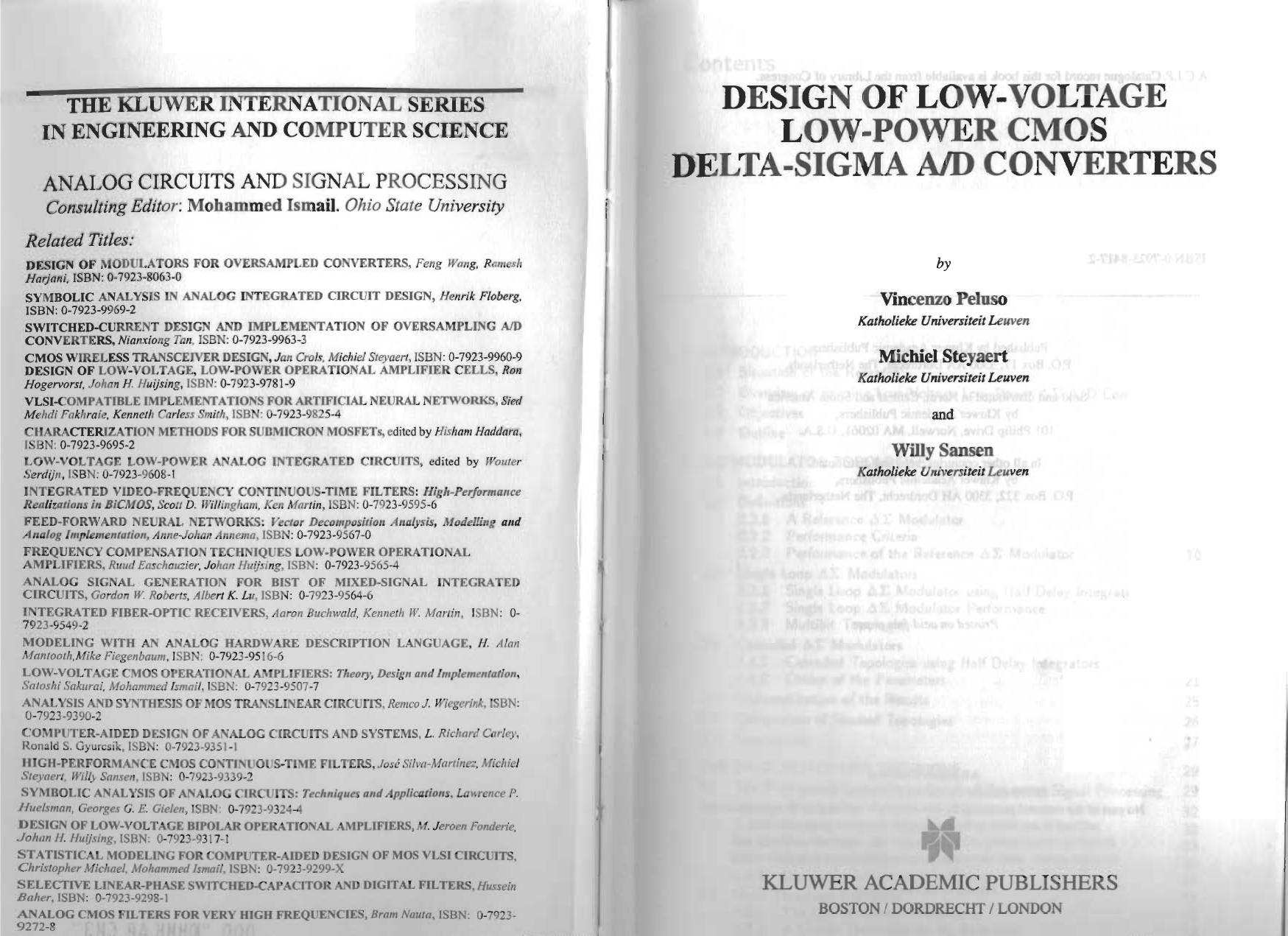 Analog signal generation for built-in-self-test of mixed-signal integrated circuits by Roberts Gordon W