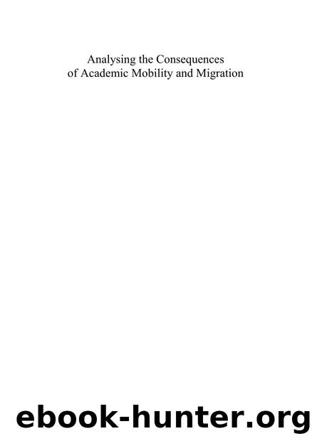 Analysing the Consequences of Academic Mobility and Migration by Fred Dervin