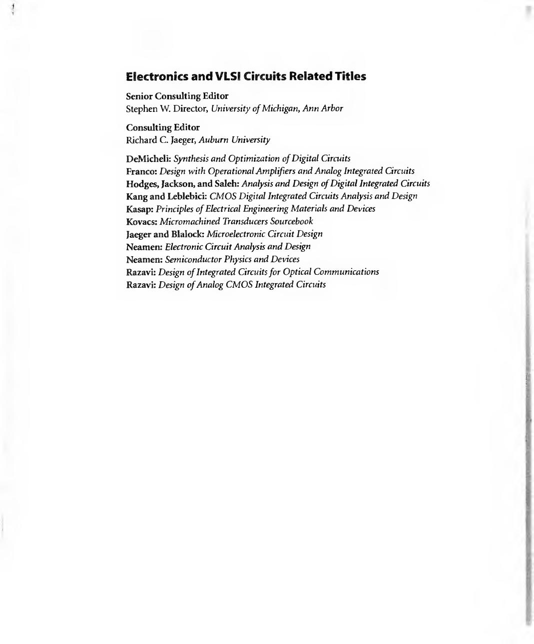 Analysis and Design of Digital Integrated Circuits, 3rd edition (repost) by Unknow