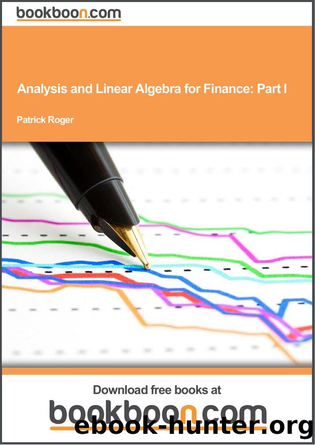Analysis and Linear Algebra for Finance: Part I by Bookboon.com