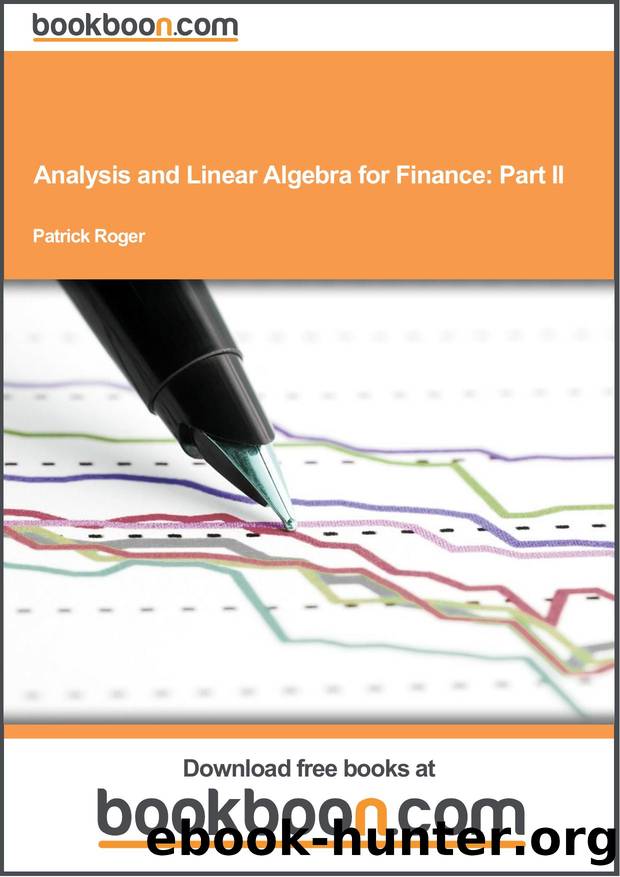 Analysis and Linear Algebra for Finance: Part II by Bookboon.com