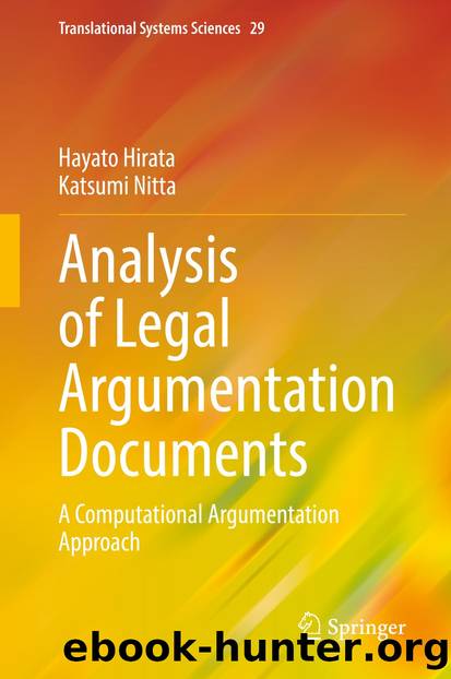 Analysis of Legal Argumentation Documents by Hayato Hirata & Katsumi Nitta