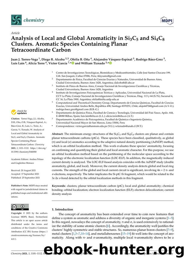 Analysis of Local and Global Aromaticity in Si3C5 and Si4C8 Clusters. Aromatic Species Containing Planar Tetracoordinate Carbon by unknow