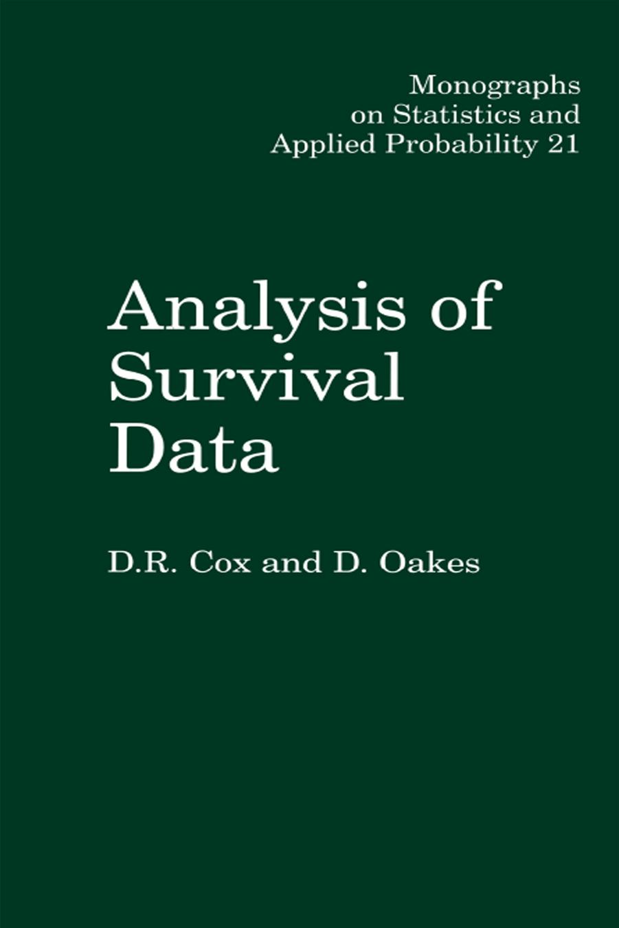 Analysis of Survival Data by Cox D. R