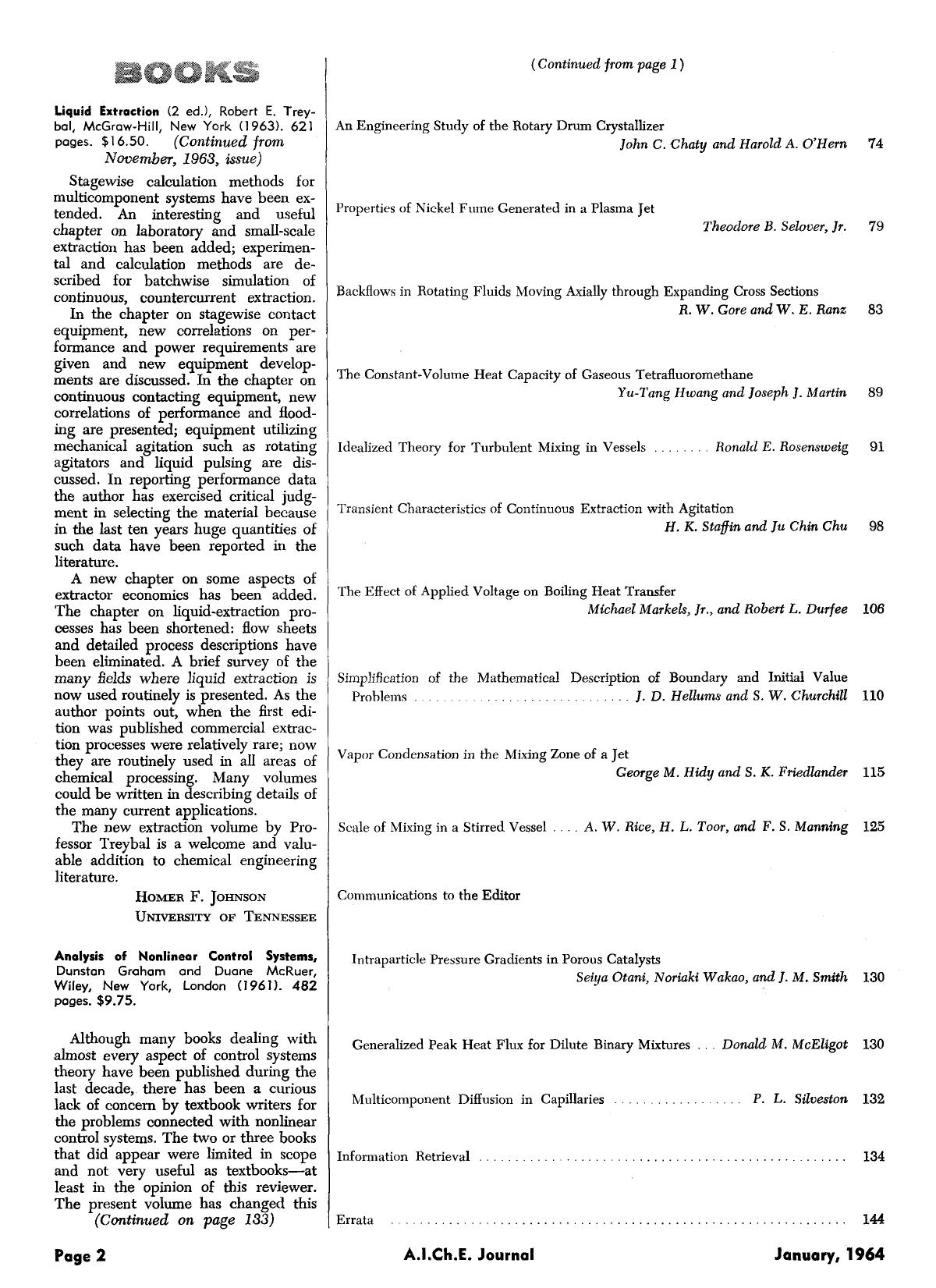Analysis of nonlinear control systems, Dunstan Graham and Duane McRuer, Wiley, New York, London (1961). 482 pages. [dollar]9.75 by Unknown