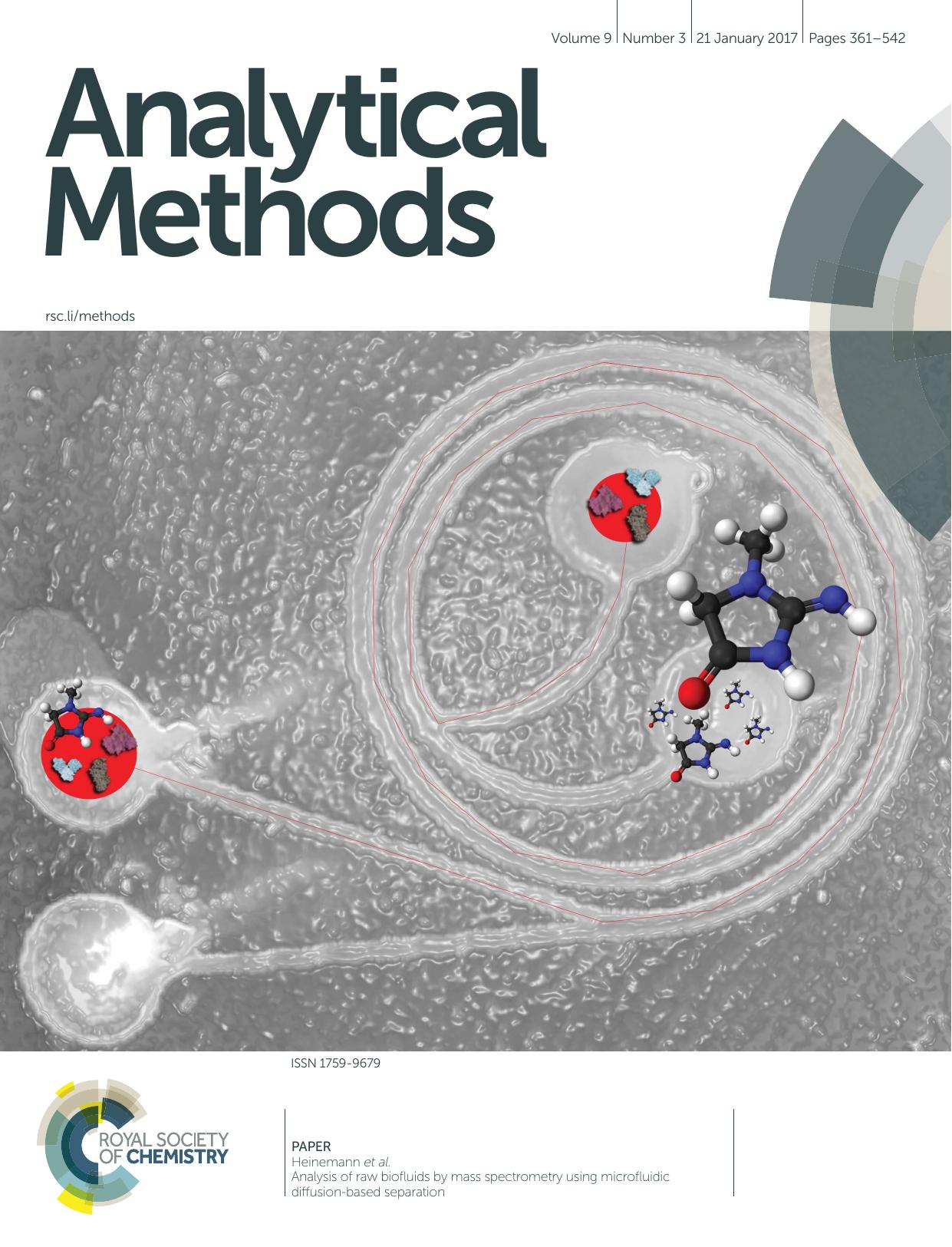 Analysis of raw biofluids by mass spectrometry using microfluidic diffusion-based separation by Joshua Heinemann & Brigit Noon & Daniel Willems & Katherine Budeski & Brian Bothner